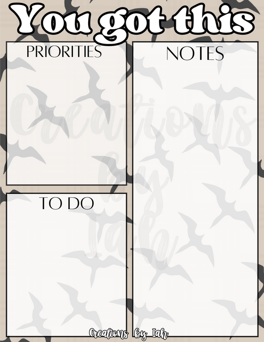 'Iwa birds: You Got This Notepad